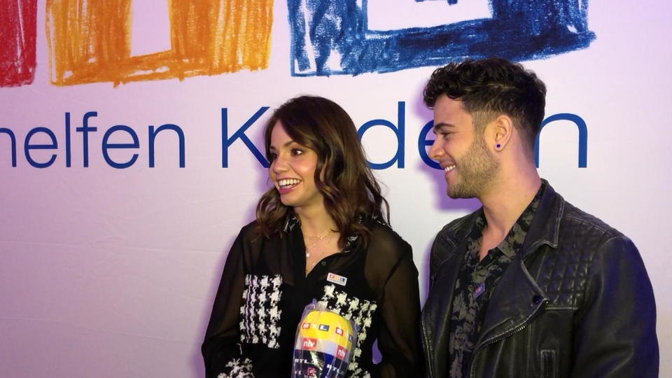 Liebes-Interview beim RTL-Spendenmarathon Christina Luft und Luca Hänni sind unzertrennlich