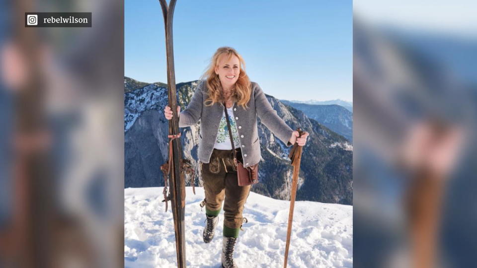Schneehase mal anders Rebel Wilson macht in traditioneller Tracht eine gute Figur