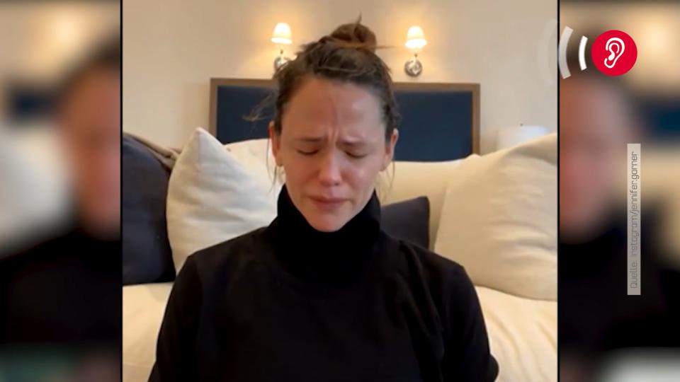Wird der Schauspielerin alles zu viel? Jennifer Garner kann ihre Tränen nicht zurückhalten