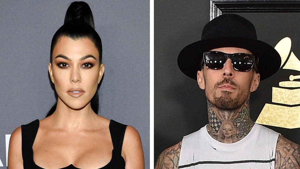Kourtney Kardashian und Travis Barker Hier umarmt sie ihren Drummer