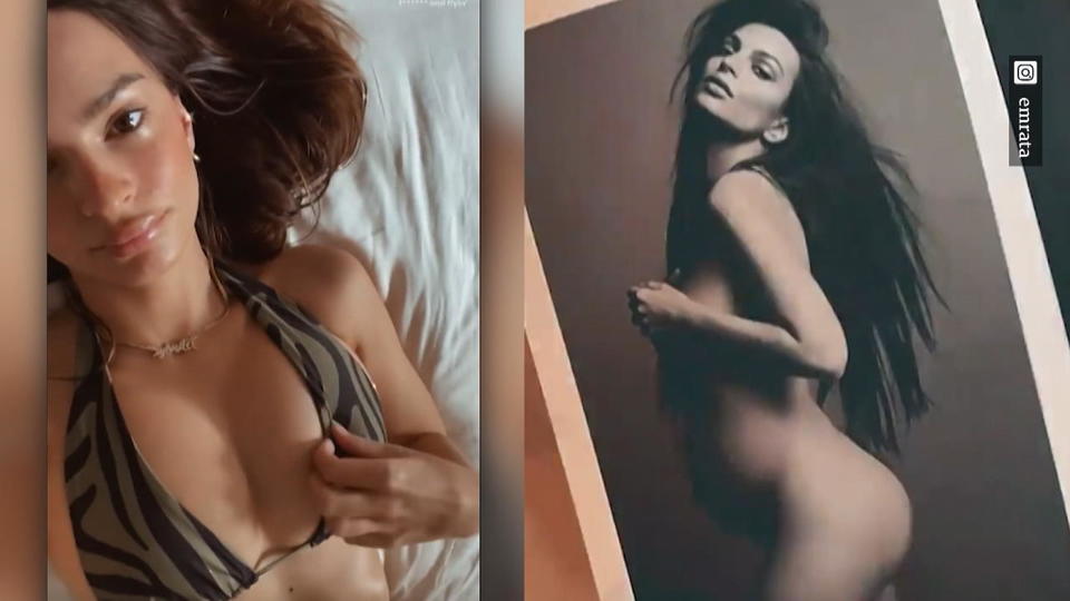 Hüllenlos in schwarz-weiß Emily Ratajkowski schwelgt in Schwangerschaftserinnerungen