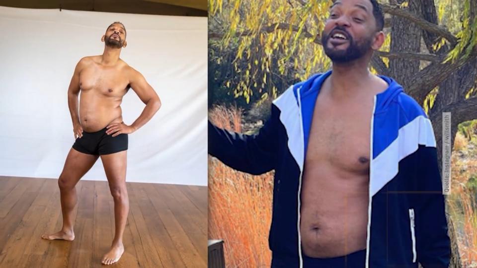 Nicht in Topform - na und? Will Smith & Mark Wahlberg zeigen sich mit Bäuchlein