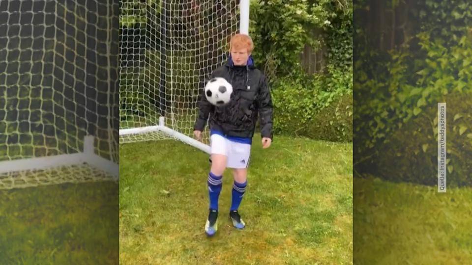 Verborgenes Talent Ed Sheeran zeigt seine Fußball-Künste