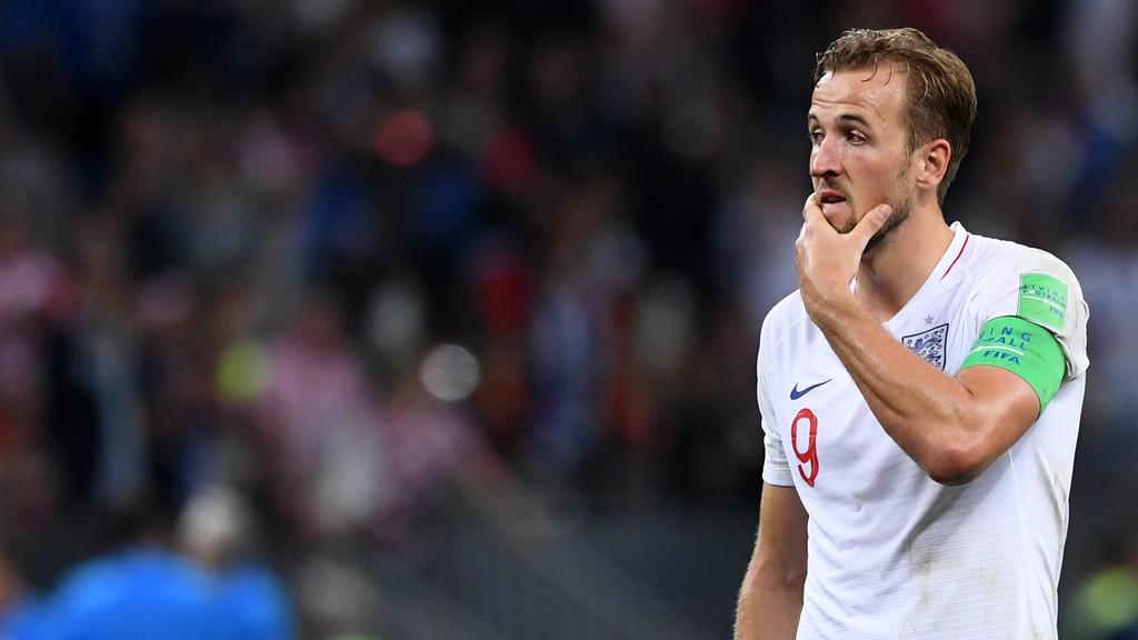 FUSSBALL WM 2018 Halbfinale ------- Kroatien - England 11.07.2018 Harry Kane (England) ist nach dem Abpfiff enttaeuscht *** FIFA World Cup 2018 Semi-finals Croatia England 11 07 2018 Harry Kane England is disappointed after the final whistle PUBLICAT