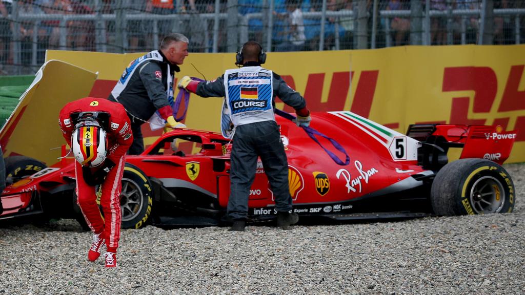 Motorsports: FIA Formula One World Championship WM Weltmeisterschaft 2018, Grand Prix of Germany, 5 Sebastian Vettel (GER, Scuderia Ferrari), Hockenheim Germany