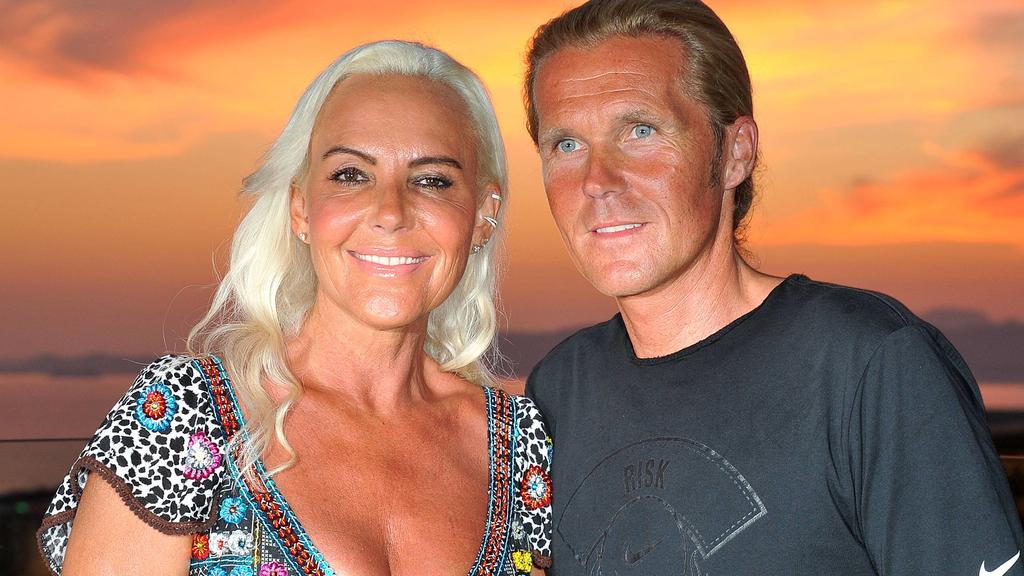 Natascha Ochsenknecht und ihr Freund Oliver bei der Remus Lifestyle Night am 2.08.2018 im Llaut Palace Hotel in Palma auf Mallorca, Spanien Remus Lifestyle Night auf Mallorca, 2018 *** Natascha Ochsenknecht and her friend Oliver at the Remus Lifestyl