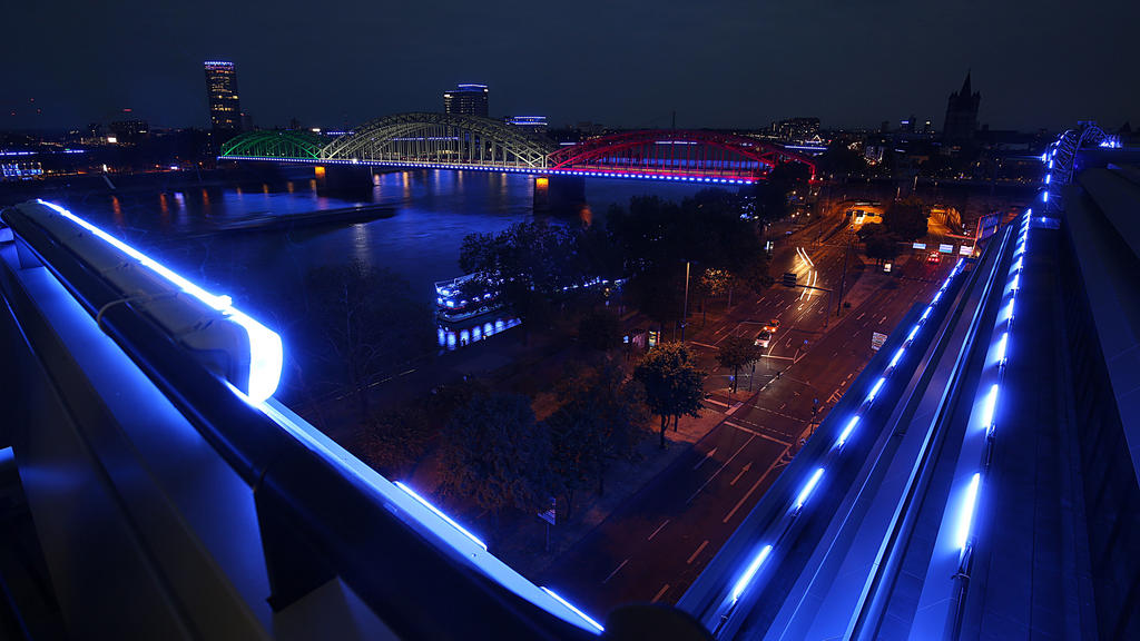 Lichtinstallation in Köln