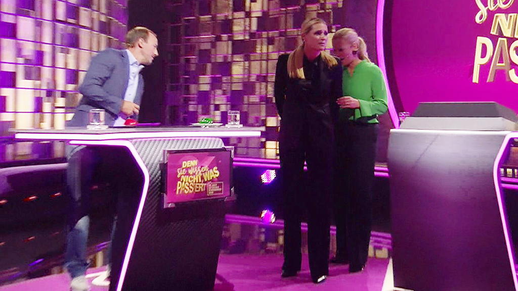 Oh je! Da reißt Michelle Hunziker mitten in der Sendung glatt die Hose.