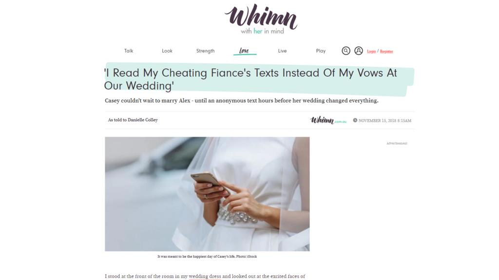 Scrrenshot Website whimn