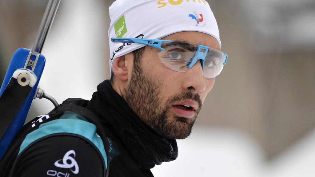 Biathlon-Weltcup Oberhof, Training Männer (10.01.2019) Martin Fourcade (Frankreich) beim Training. Oberhof Thüringen Deutschland *** Biathlon World Cup Oberhof Training Men 10 01 2019 Martin Fourcade France at Training Oberhof Thüringen Germany