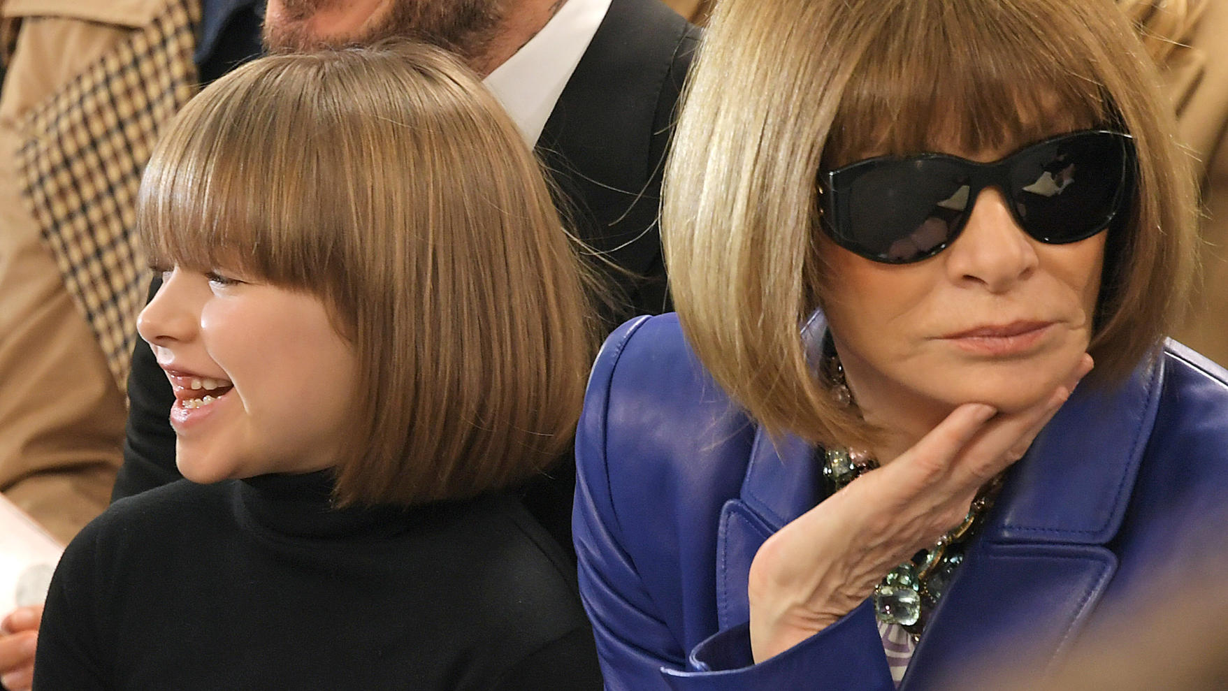 Frisuren Twins Harper Beckham Tragt Jetzt Anna Wintours Ikonischen Bob