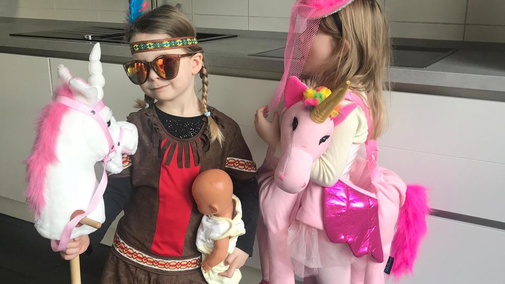 Eva Imhofs Kinder Luisa und Lilly