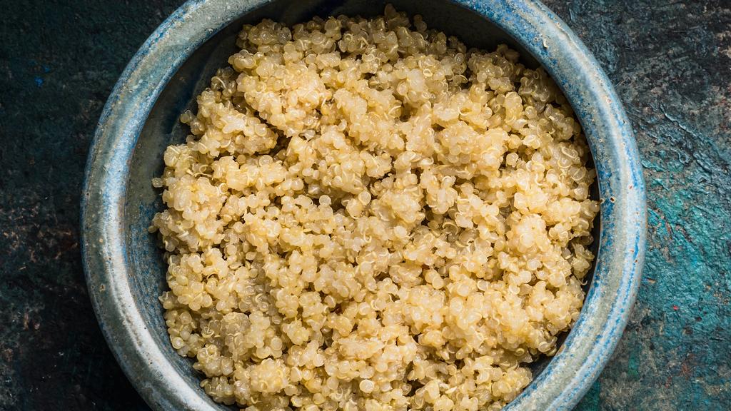 Nahaufnahme von gekochten Quinoa Samen ESSEN UND TRINKEN/creative *** Closeup of cooked quinoa seeds. EAT AND DRINK creative PUBLICATIONxINxGERxSUIxAUTxONLY photocase_2042911