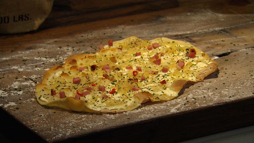 Sauerkraut-Flammkuchen