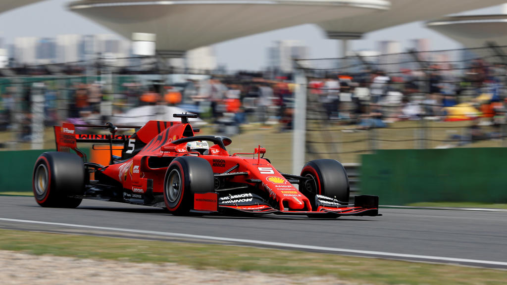 Formula One F1 - Chinese Grand Prix - Shanghai International Circuit, Shanghai, China - April 13, 2019 Ferrari's Sebastian Vettel in action during qualifying REUTERS/Aly Song