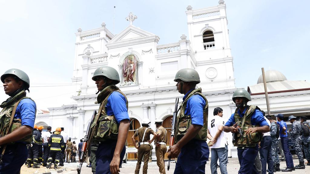 Militär in Sri Lanka: Die Explosionen in den Kirchen und Luxushotels fanden fast zeitgleich statt.