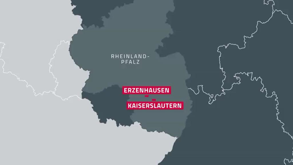 Die Unglücksstelle befindet sich in der Nähe von Kaiserslautern.