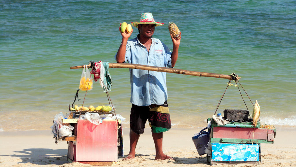 Lamai Beach in Samui Island at Surat Thani