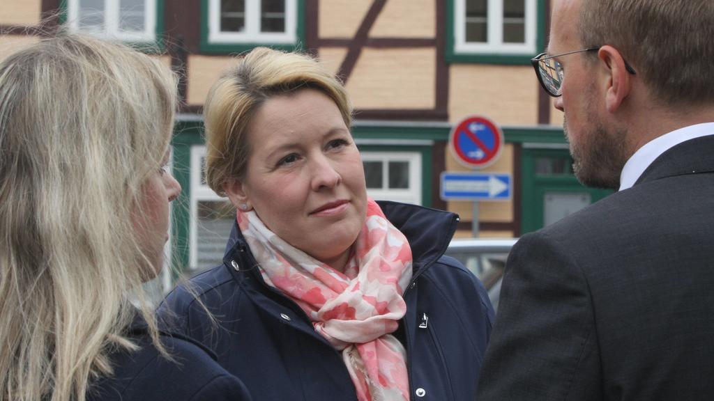 Pressetermin am Donnerstag (02.05.2019) in Grabow (Ludwigslust Parchim) mit der Bundesministerin für Familie, Senioren, Frauen und Jugend Franziska Giffey zur Auftaktveranstaltung Demokratiewerkstatt Kommunen. Der demografische Wandel verändert derze