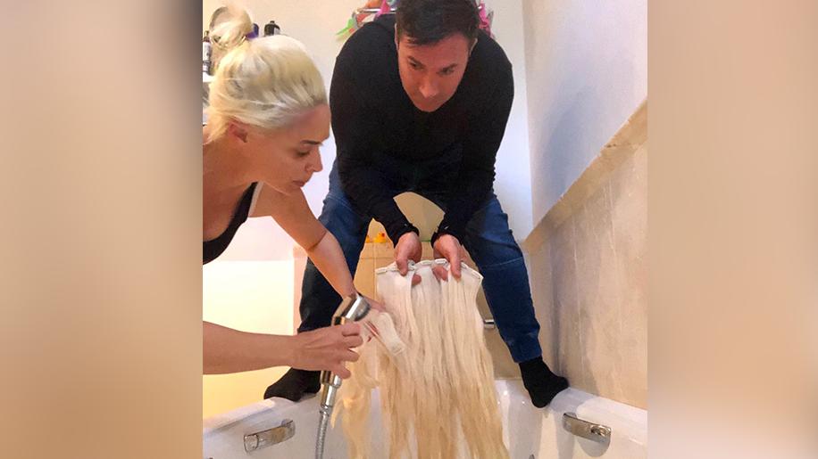 Daniela Katzenberger Extensions Waschtag Mit Ehemann Lucas Cordalis