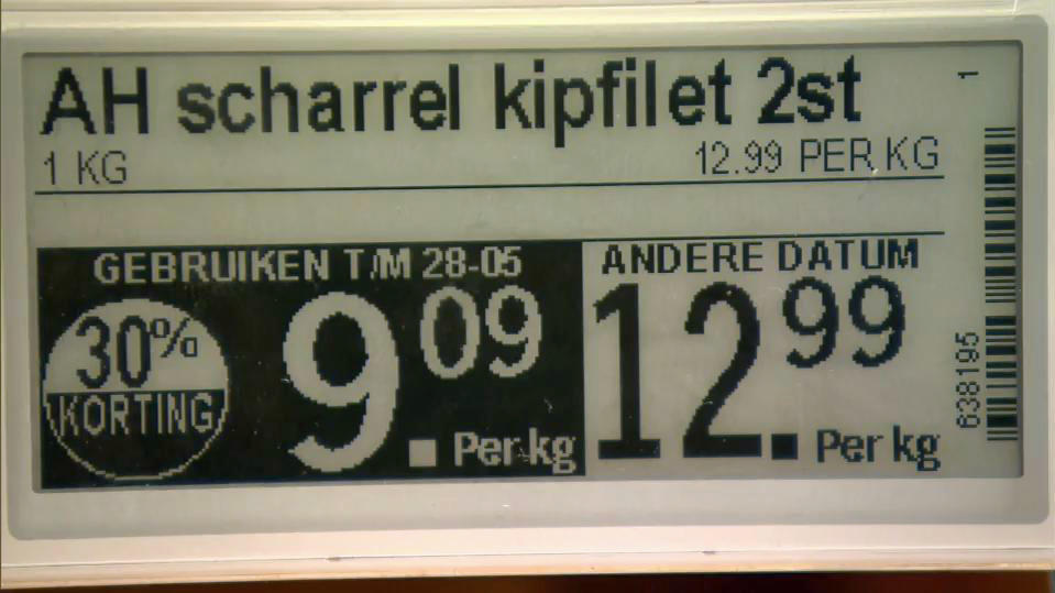 Preisschild