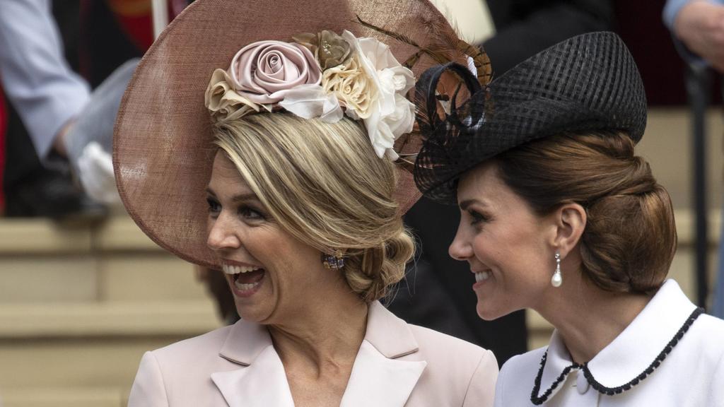 Máxima der Niederlande und Herzogin Kate hatten gute Laune.