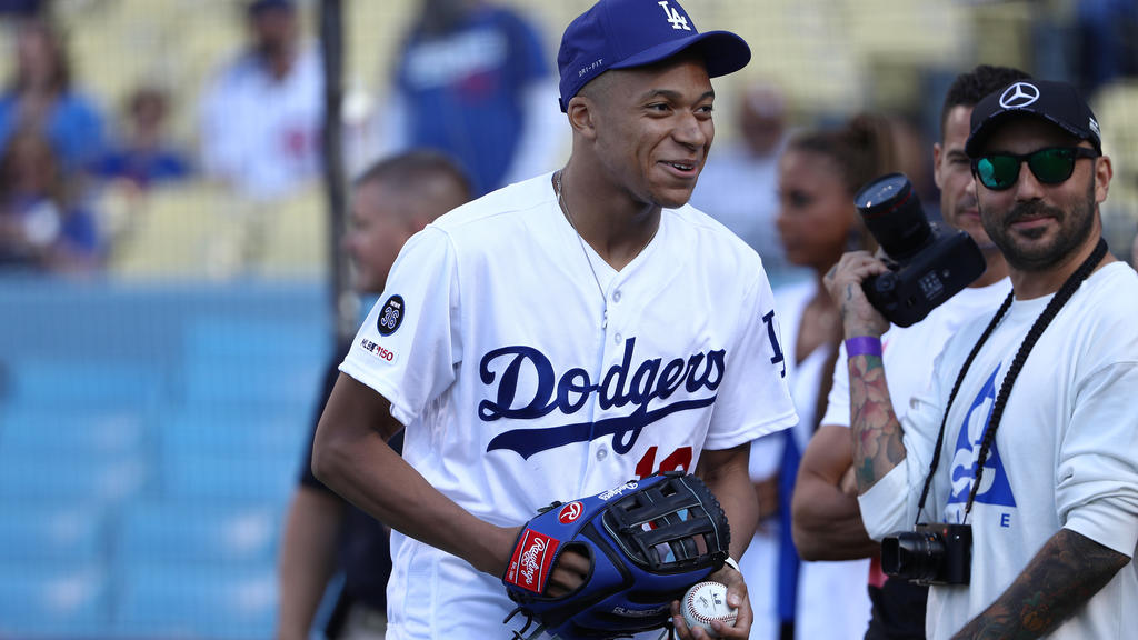 Kylian Mbappe bei den LA Dodgers