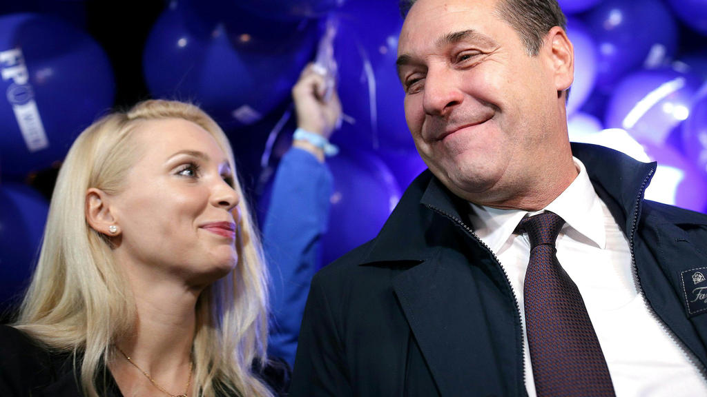 Philippa und Heinz-Christian Strache.
