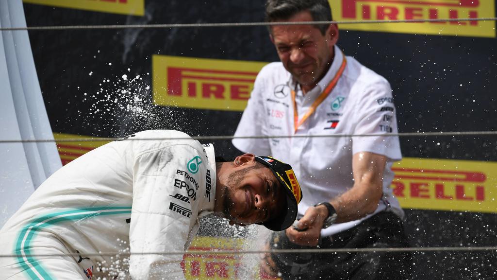 June 23, 2019 - Le Castellet, Provance, France, France - English five time World Champions Lewis Hamilton of German team Mercedes-AMG Petronas Motosport driving his single-seater Mercedes W10 during the 60th edition of the French GP, 8th stage of the
