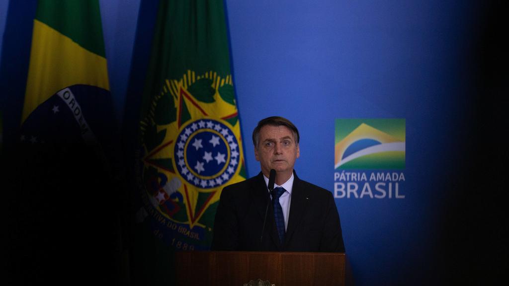 Brasilianischen Präsident Jair Bolsonaro