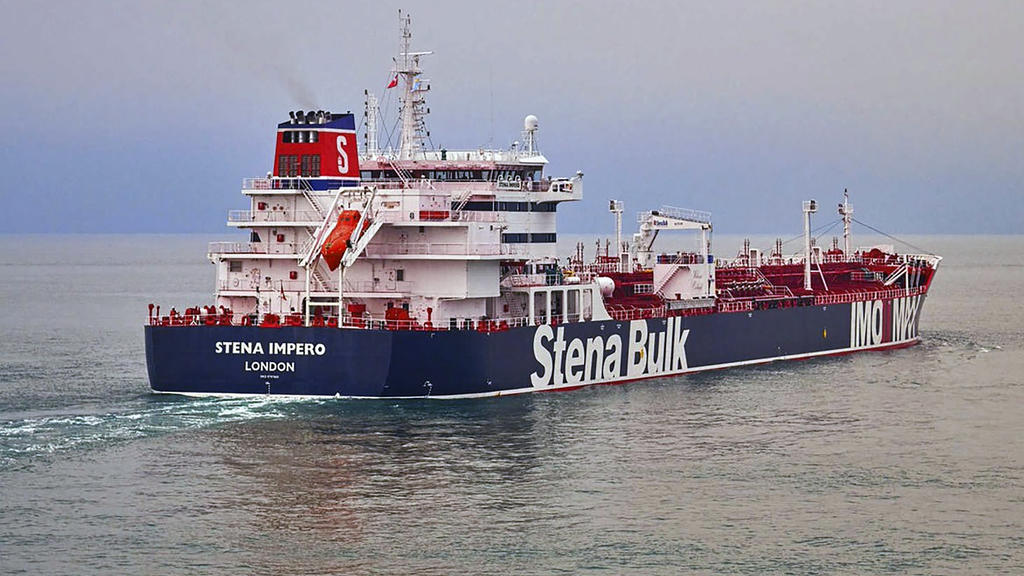 dpatopbilder - HANDOUT - 19.07.2019, ---: Das von Stena Bulk zu Verfügung gestellte undatierte Foto zeigt den britischen Öltanker «Stena Impero». Die Iranischen Revolutionsgarden (IRGC) haben nach eigenen Angaben einen unter britischer Flagge fahrend