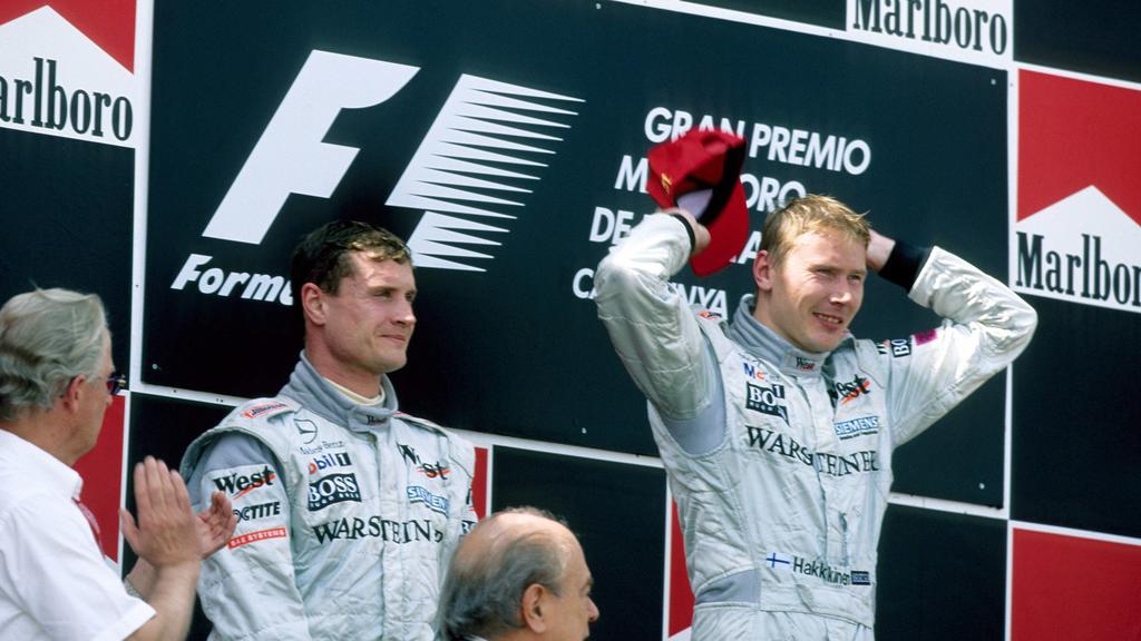 David Coulthard und Mika Häkkinen