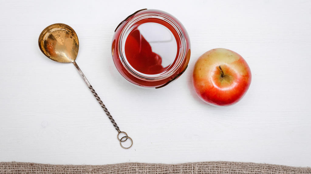 Apfel und Tee