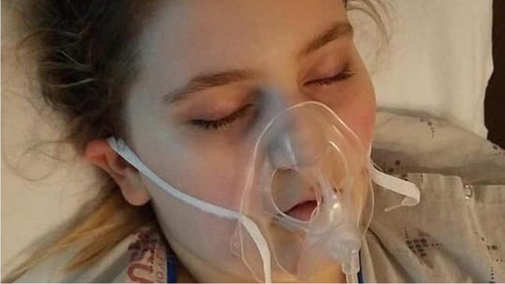 Kylee lag Anfang Juni 2019 im Koma
