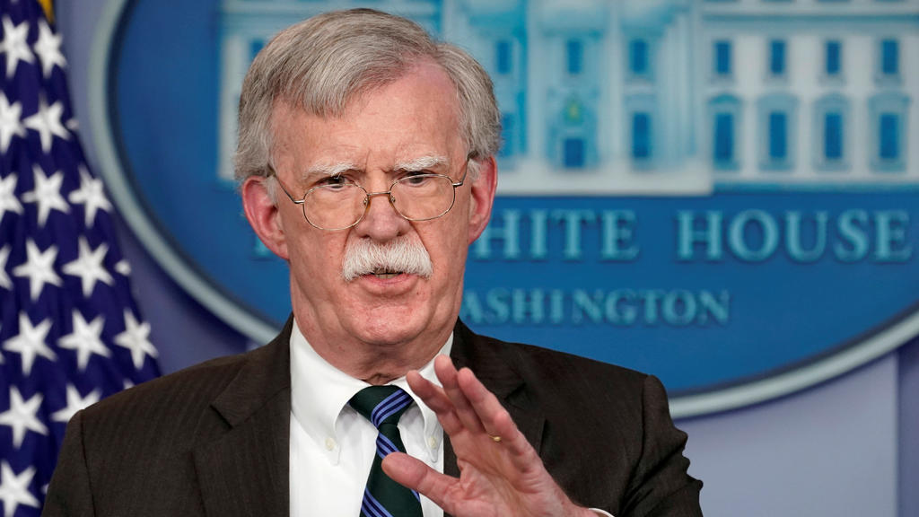 FILE PHOTO: U.S. President Donald Trump's national security adviser John Bolton speaks during a press briefing at the White House in Washington, U.S., November 27, 2018. REUTERS/Kevin Lamarque/File Photo