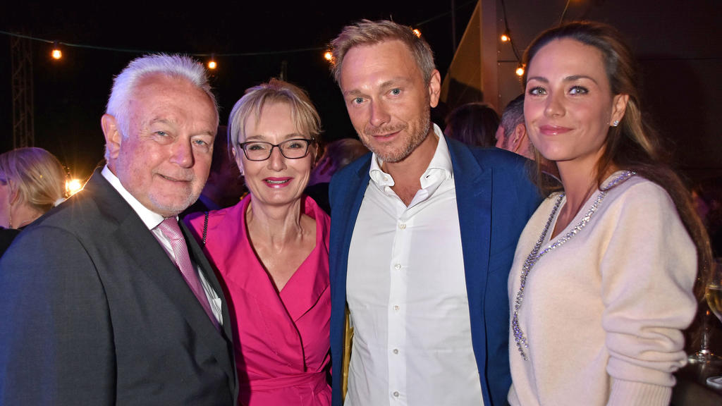 Summer Party (Sommerfest) Aussichtsreich at Hauptstadtbuero Mediengruppe RTLPictured: Wolfgang Kubicki,Annette Marberth-Kubicki,Christian Lindner,Franca LehfeldtRef: SPL5115125 110919 NON-EXCLUSIVEPicture by: AEDT / SplashNews.comSplash News and Pict
