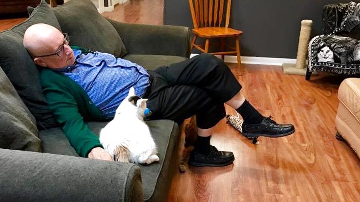Terry Lauerman und Katze