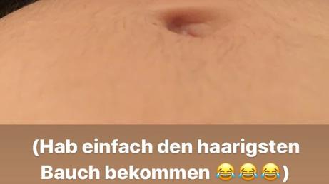 Marie Nasemanns haariger Babybauch