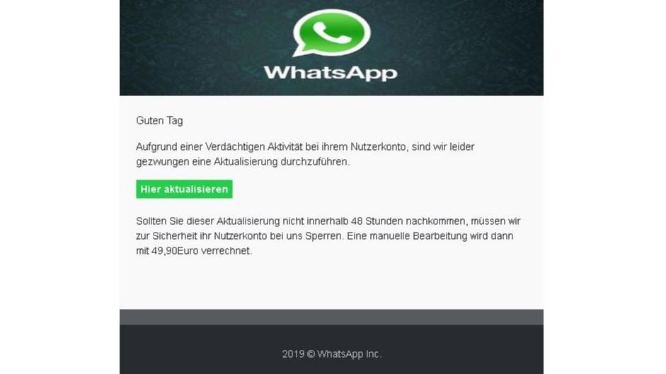 So sieht die Betrüger-E-mail aus.