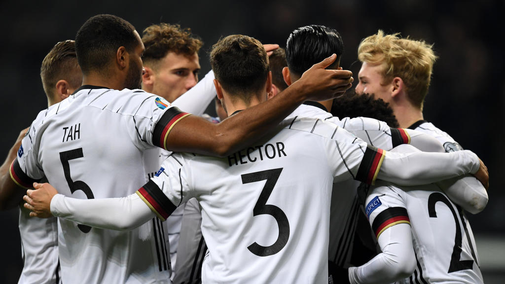 DFB Nationalmannschaft Maenner, Männer, Fussball, EM Qualifikation, Gruppe C , Deutschland vs Nordirland, 19.11.2019, CommerzbankArena Frankfurt am Main Deutschland, torjubel *** DFB National Team Men, Men, Football, European Championship Qualificat