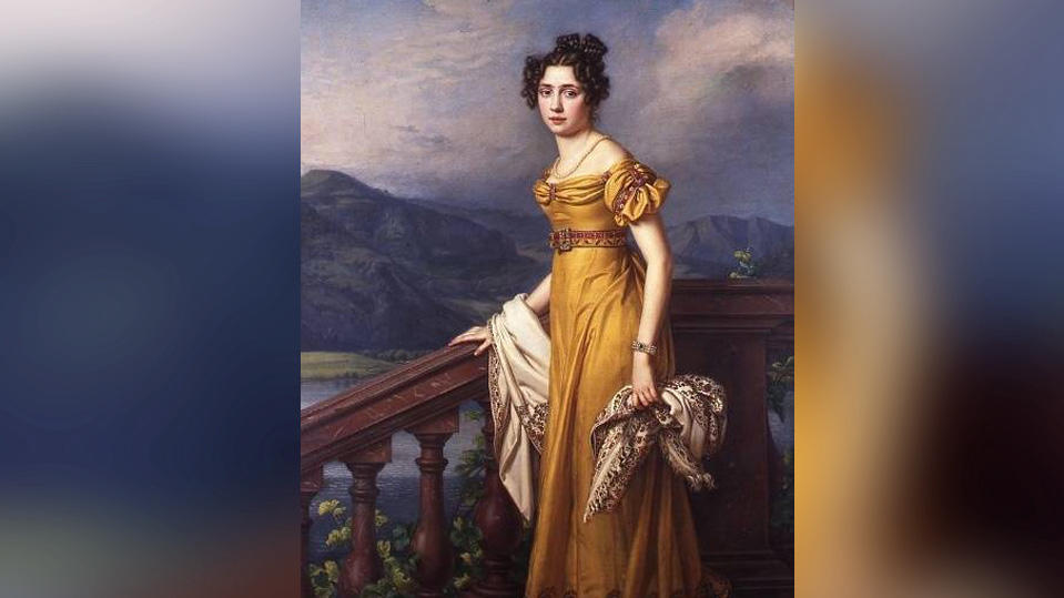 Ölgemälde von Königin Amalie Auguste aus dem Jahr 1823