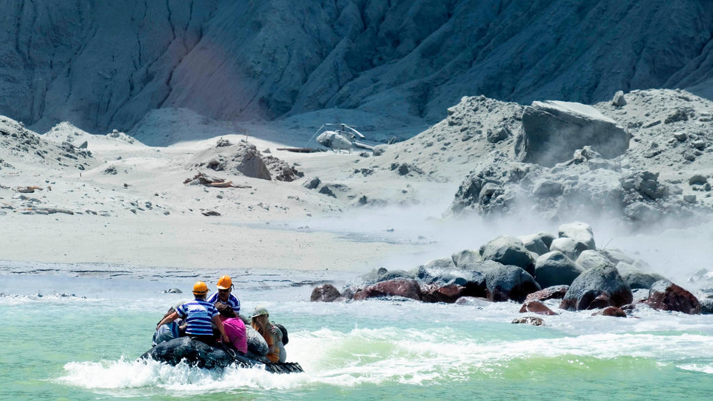 Vulkanausbruch auf neuseeländischer Insel