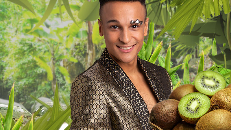 Dschungelcamper Prince Damien isst seine Kiwi immer mit Schale.