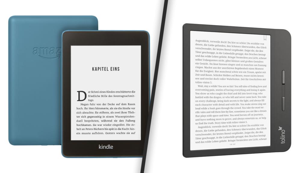 E-Reader-Test Kindle Paperwhite und Tolino Vision 5
