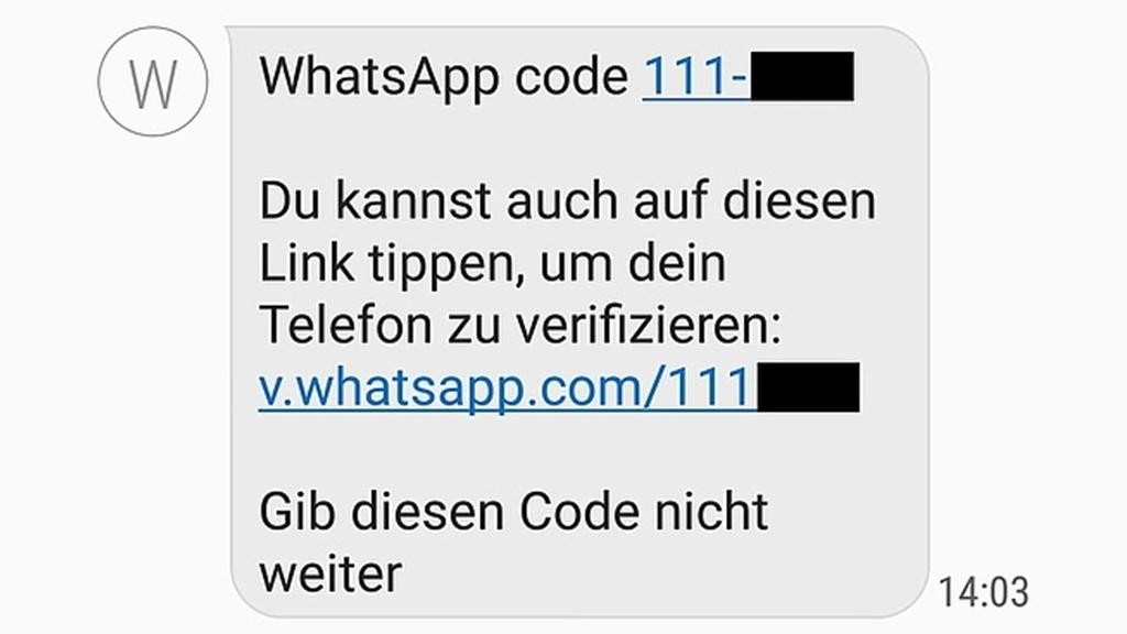So ähnlich kann die Nachricht lauten.