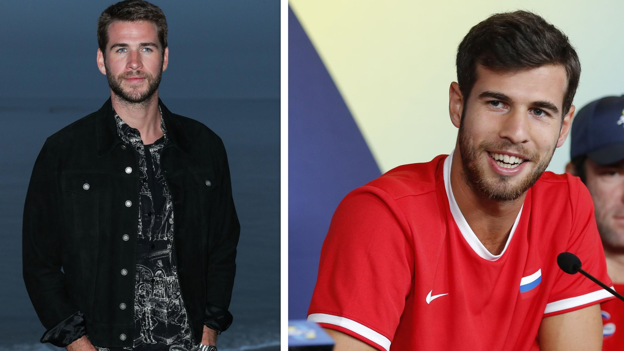 Liam Hemsworth Tennis Profi Khachanov Sieht Ihm Zum Verwechseln Ahnlich