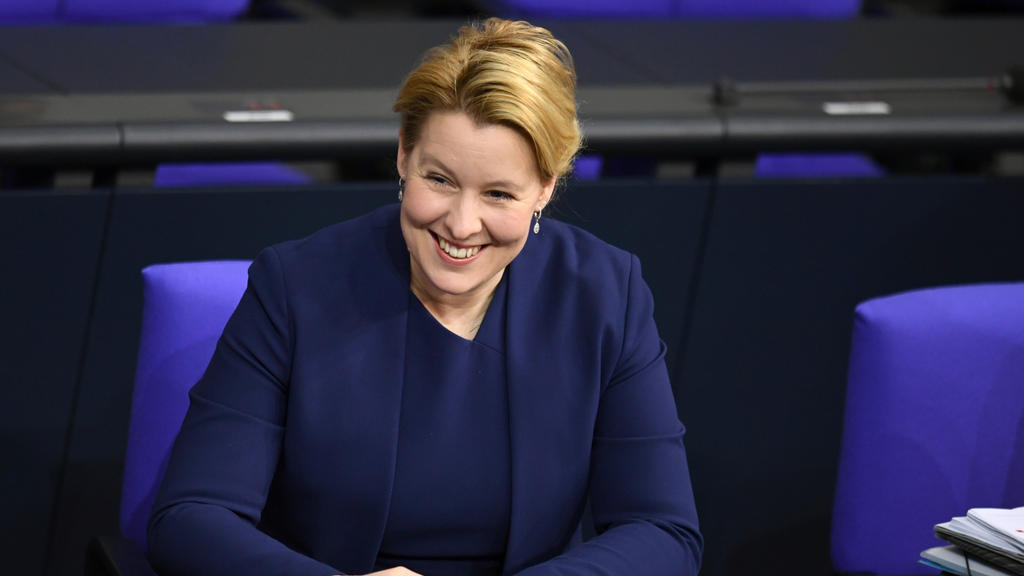 German Minister for Family Affairs, Senior Citizens, Women and Youth Franziska Giffey attends a session of lower house of parliament, Bundestag, in Berlin, Germany, January 30, 2020. REUTERS/Annegret Hilse