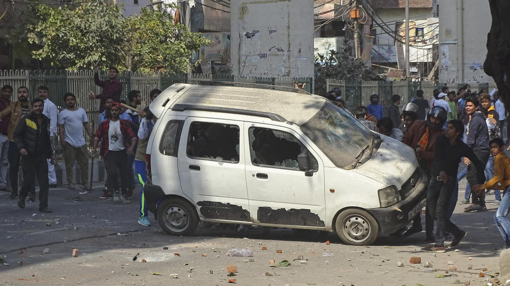 Demonstranten in Indien