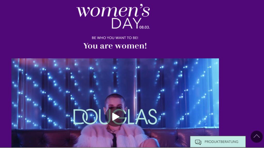 Bei Douglas gibt es tolle Angebote zum Weltfrauentag.