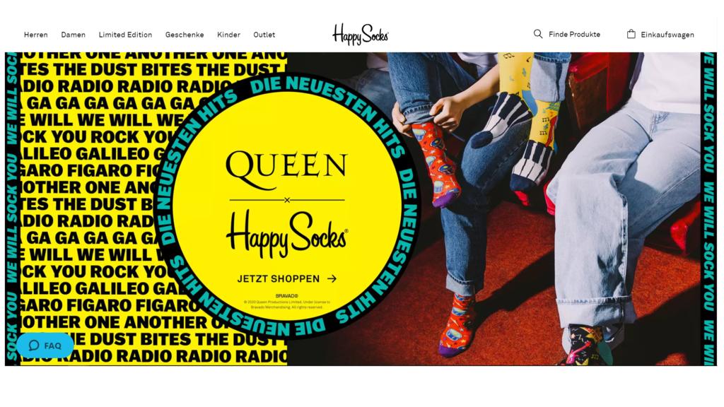 Auch Happysocks hat gute Angebote zum Weltfrauentag.